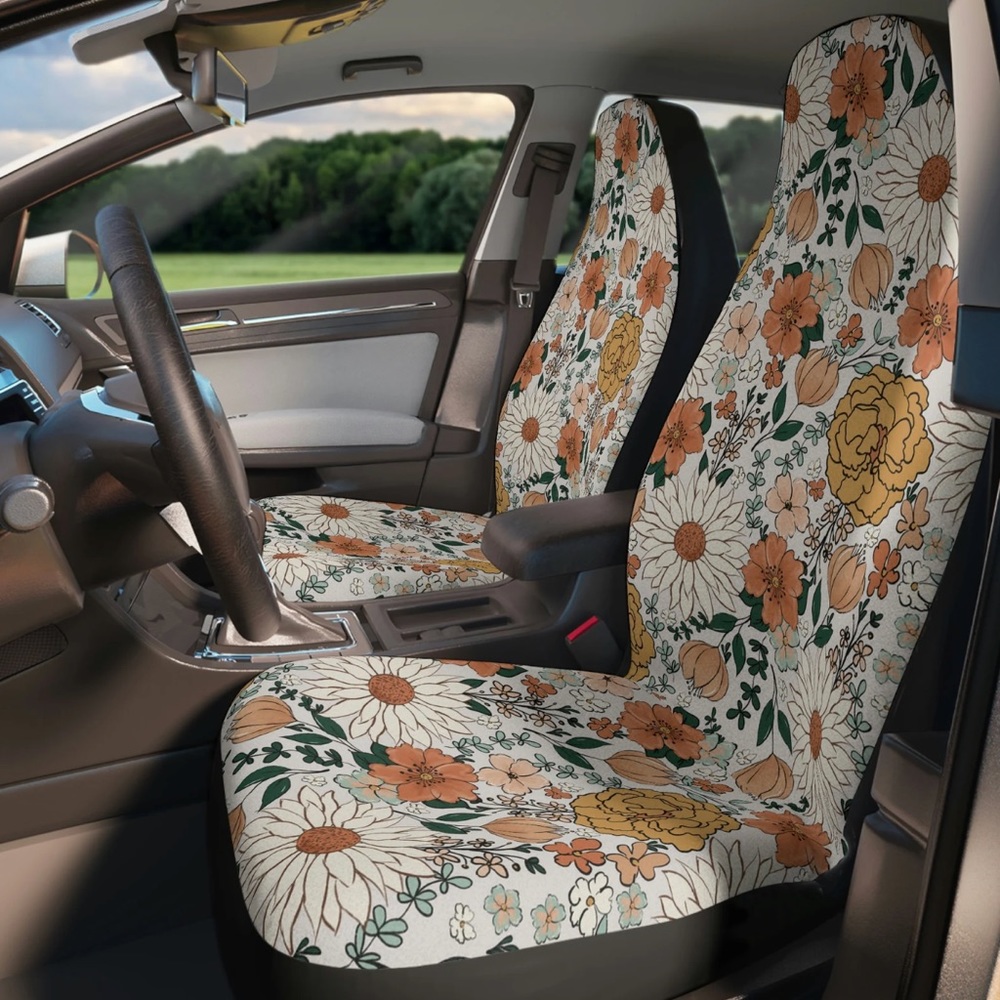 Boho Floral Car Seat Covers, NWT